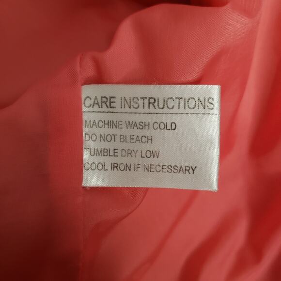 Gallery Coral Quilted Lined Lightweight Zip Blazer Jacket L - Picture 6 of 11